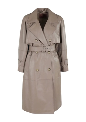 Marella belted sheepskin coat - Brown