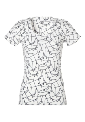 Hermès Pre-Owned 2000s chain-print T-shirt - White