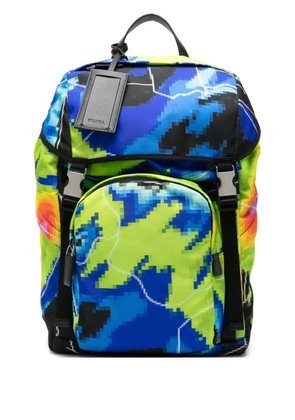 Prada pixel-print backpack - Green
