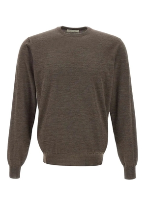 Filippo De Laurentiis long-sleeve crew-neck sweater - Brown