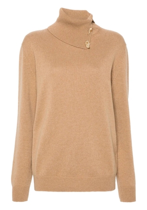 Fabiana Filippi Fabula-buttons cashmere sweater - Neutrals