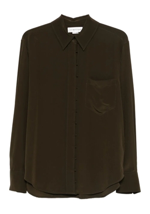 Victoria Beckham chest-pocket button-up shirt - Green