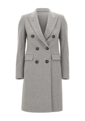 Tagliatore peak-lapel double-breasted coat - Grey