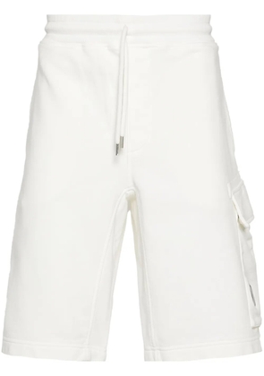 C.P. Company Lens-detail cotton bermuda shorts - White