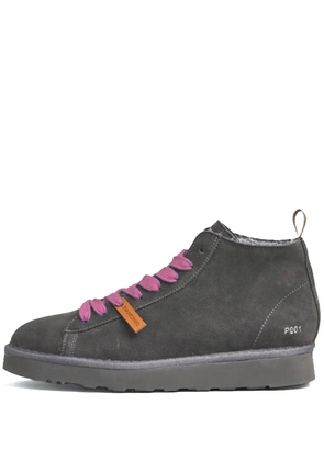 PANCHIC lace-up suede boots - Brown