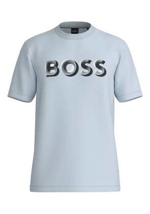BOSS logo-print T-shirt - Blue