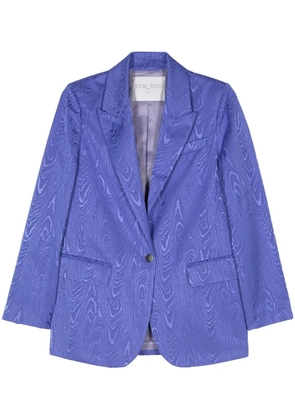 Forte Forte moire-effect blazer - Blue