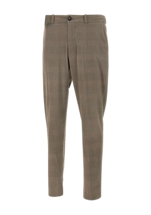 RRD check elasticated trousers - Brown