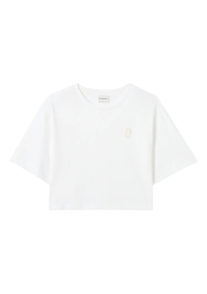 Claudie Pierlot logo-embroidered T-shirt - White