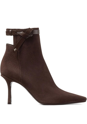 Jimmy Choo 85mm Camie suede ankle boots - Brown