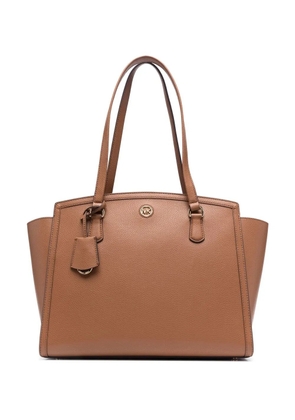 Michael Michael Kors Chantal Large pebbled tote bag - Brown
