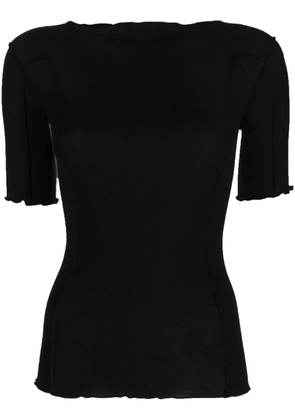 Baserange Omato stretch-organic cotton top - Black