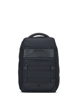 PIQUADRO zipped panelled backpack - Black