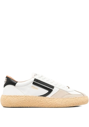 Puraai Cloud Dancer leather sneakers - PITCH
