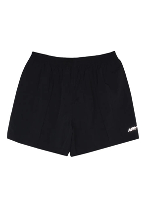 Autry elastic-waist mini short - Black