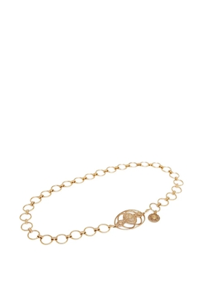 Chloé logo-engraved belt - Gold