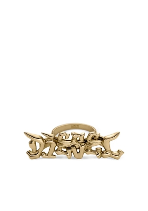 Diesel logo ring - Gold