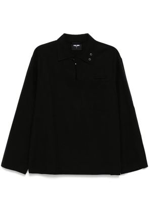 TEAM WANG design Choices Herringbone shirt - Black