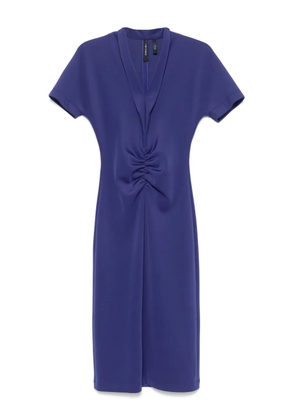 MARCCAIN gathered midi dress - Purple