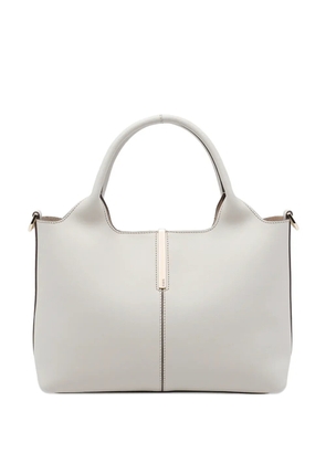 Tod's adaptable strap leather shopping bag - Neutrals