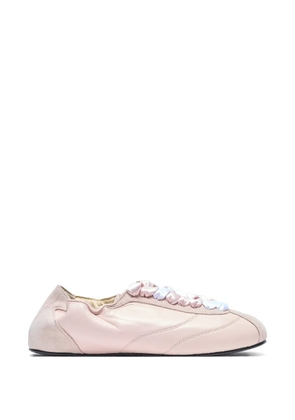 Repetto panelled silk sneakers - Pink