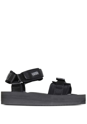 Suicoke platform strap sandals - Black