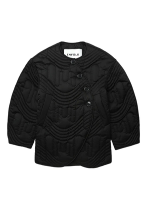 Enföld quilted wave jacket - Black