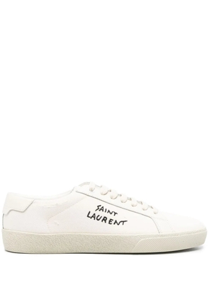 Saint Laurent Court Classic canvas sneakers - Neutrals