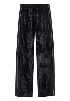 Alexander Wang velvet track pants - Black