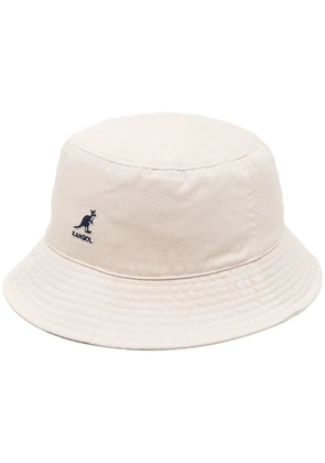 Kangol embroidered-logo bucket hat - Neutrals
