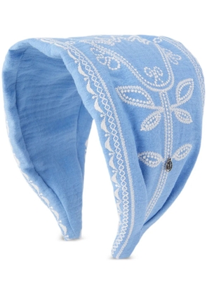 Maison Michel Mariah head band - Blue