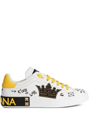 Dolce & Gabbana stud-detail sneakers - White