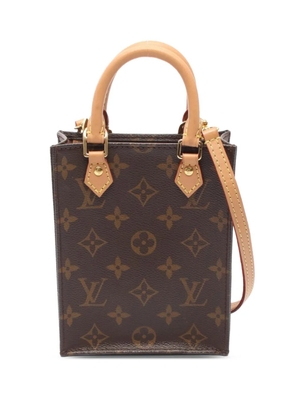 Louis Vuitton Pre-Owned 2021-2025 Monogram Petit Sac Plat satchel - Brown