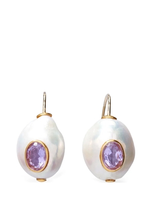Lizzie Fortunato pearl-embellishment earrings - White