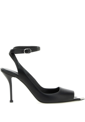 Alexander McQueen 90mm Punk ankle-strap sandals - Black