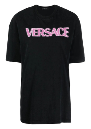 Versace logo-print cotton T-shirt - Black