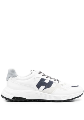 Hogan panelled low top sneakers - White