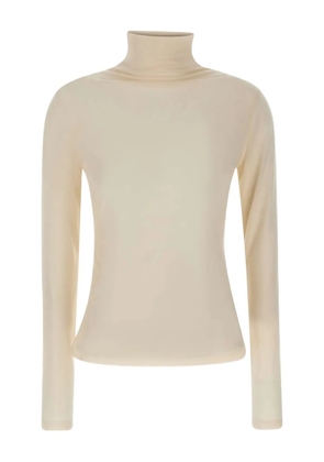 BOSS high-neck long-sleeve sweater - White