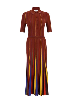 Gabriela Hearst Calypso striped midi dress - Red