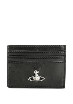 Vivienne Westwood Orb-plaque card holder - Black