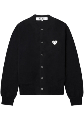 Comme Des Garçons Play heart-appliqué cardigan - Black