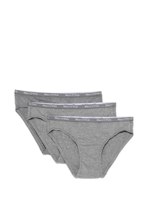 Marc O'Polo logo-detail briefs (set of three) - Grey
