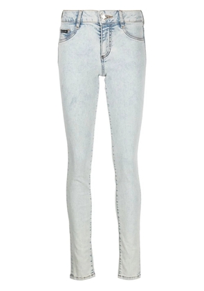 Philipp Plein high-rise skinny-cut jeans - Blue