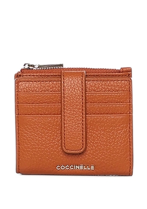 Coccinelle tab leather wallet - Brown