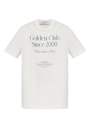 Golden Goose logo-print cotton T-shirt - White
