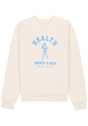 Sporty & Rich NY Running Club cotton sweatshirt - Neutrals
