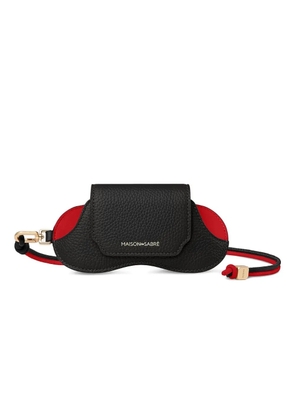 MAISON de SABRÉ clippable leather sunglasses sling case - Black