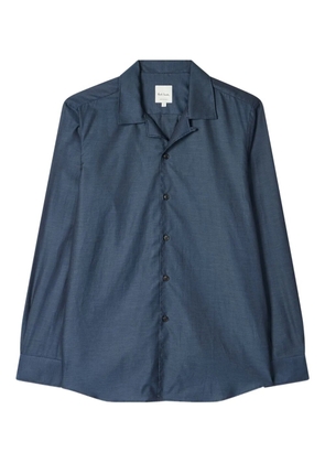 Paul Smith button camp-collar shirt - Blue