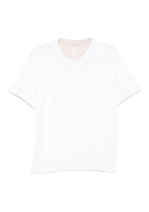 Eleventy V-neck cotton T-shirt - White