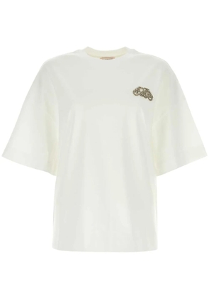 Alexander McQueen Seal logo-appliqué T-shirt - White